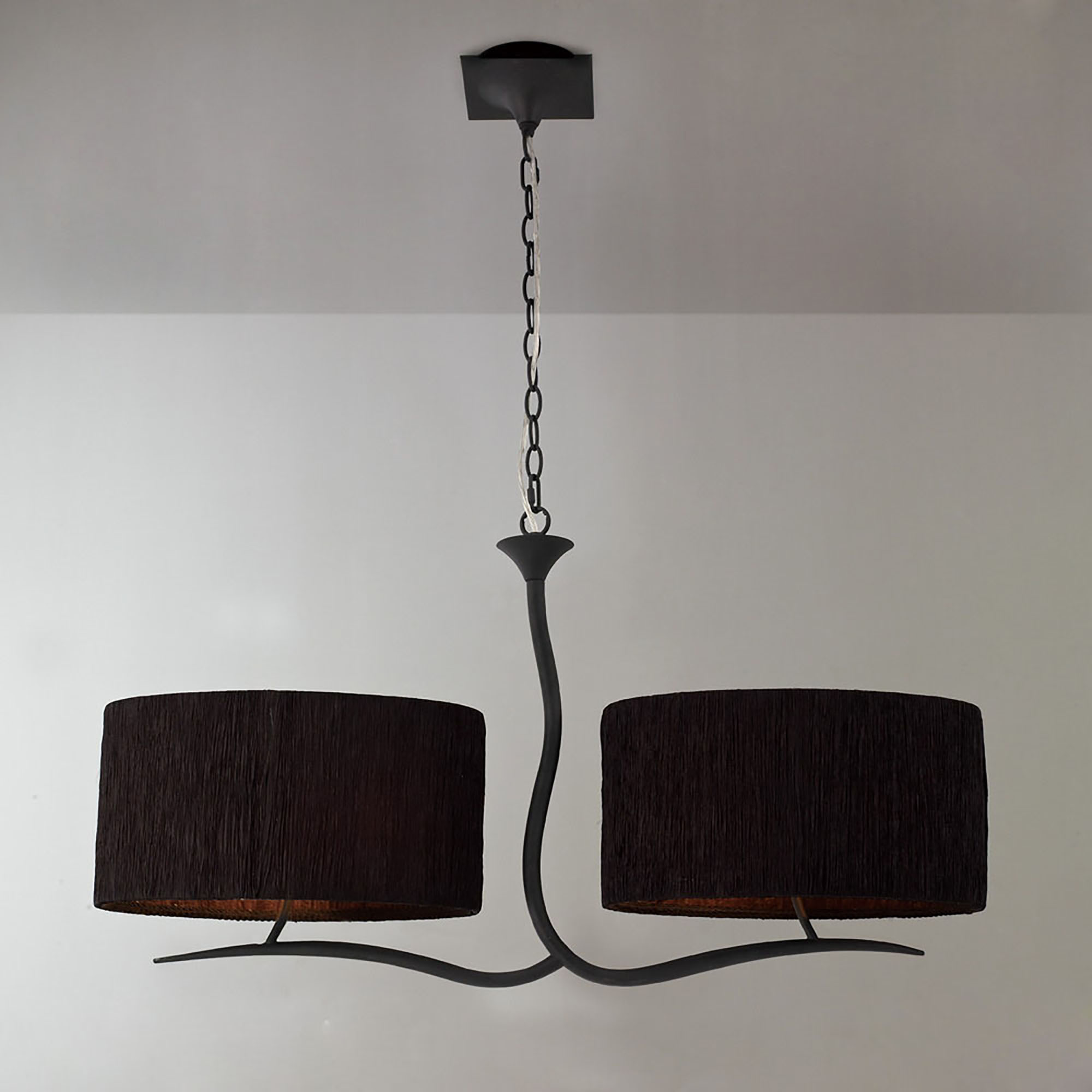 Eve Anthracite-Black Ceiling Lights Mantra Multi Arm Fittings